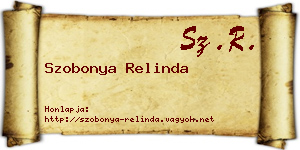 Szobonya Relinda névjegykártya